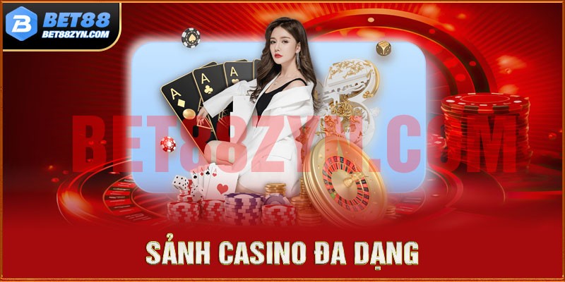 Casino tại Bet88 xuất hiện với nhiều sảnh chơi khác nhau